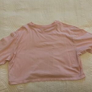 TNA pink short sleeved crop t-shirt size 1